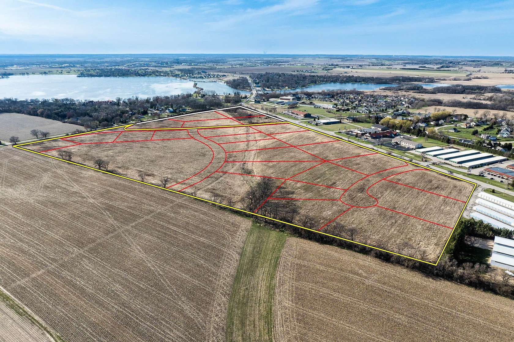 51.9 Acres of Mixed-Use Land for Sale in Delavan, Wisconsin