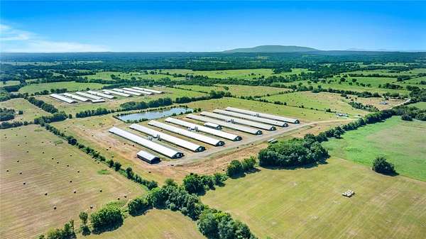 91.3 Acres of Agricultural Land with Home for Sale in Keota, Oklahoma