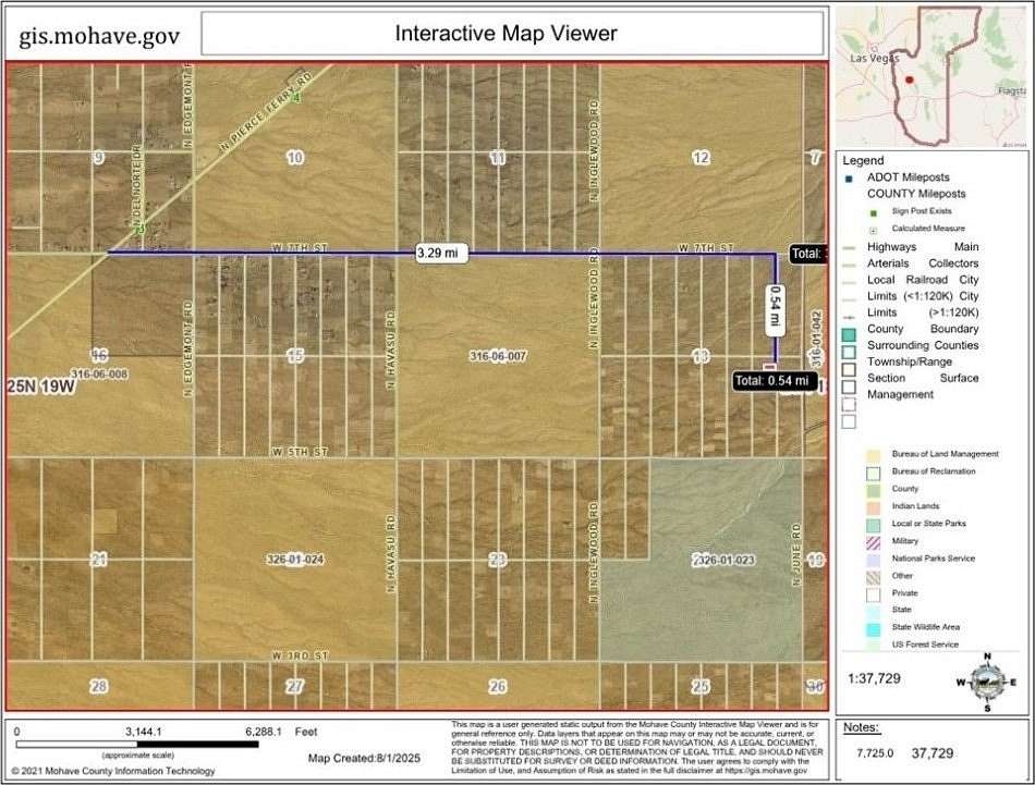 1 Acre of Residential Land for Sale in Dolan Springs, Arizona
