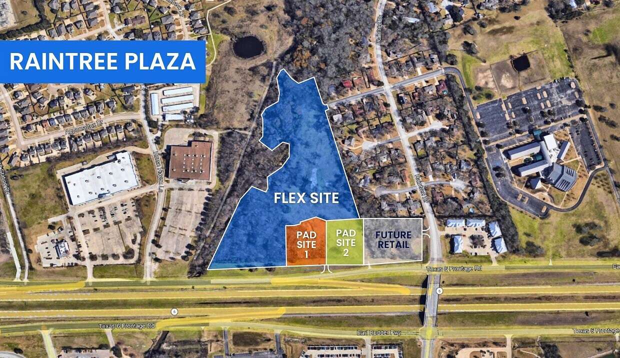 9.59 Acres of Land for Sale in College Station, Texas