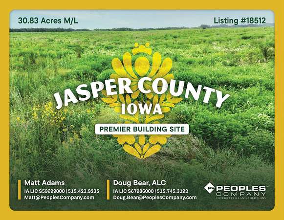 30.8 Acres of Recreational Land & Farm for Sale in Colfax, Iowa