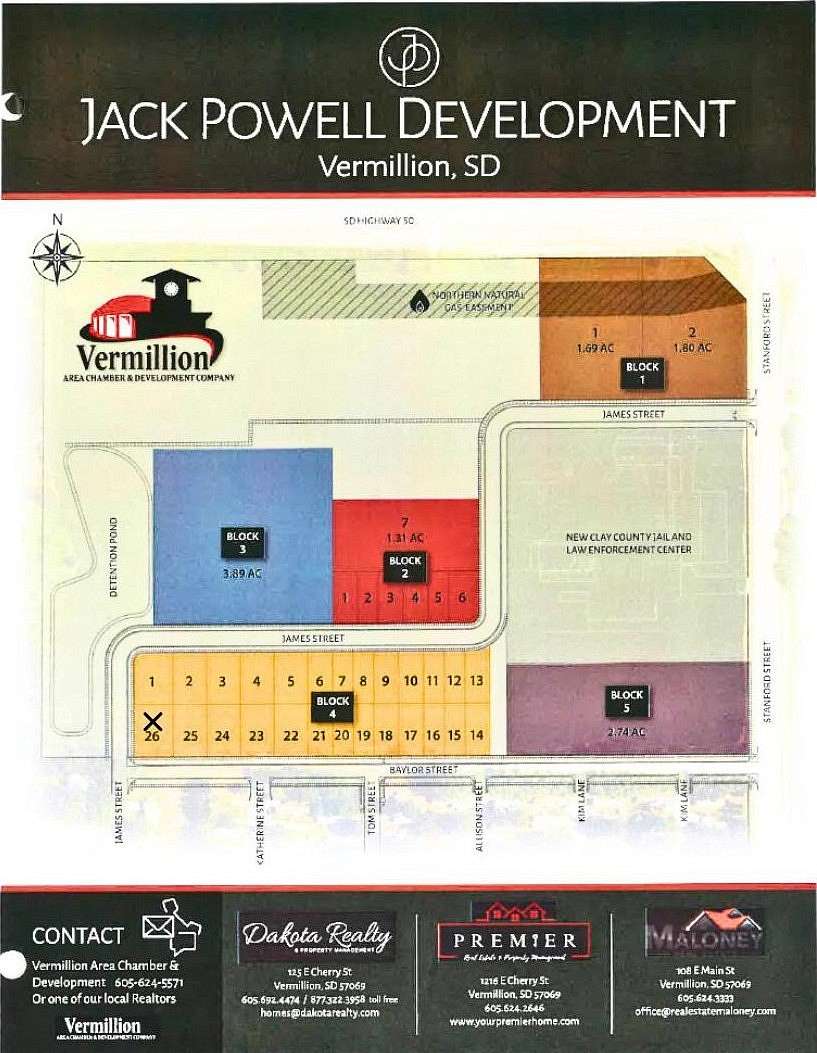 0.25 Acres of Land for Sale in Vermillion, South Dakota