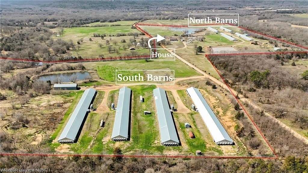 139 Acres of Agricultural Land with Home for Sale in Shady Point, Oklahoma