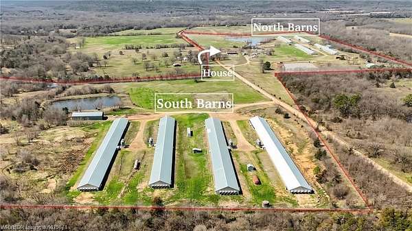 139 Acres of Agricultural Land with Home for Sale in Shady Point, Oklahoma