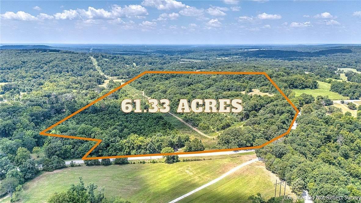 61.3 Acres of Land for Sale in Garfield, Arkansas