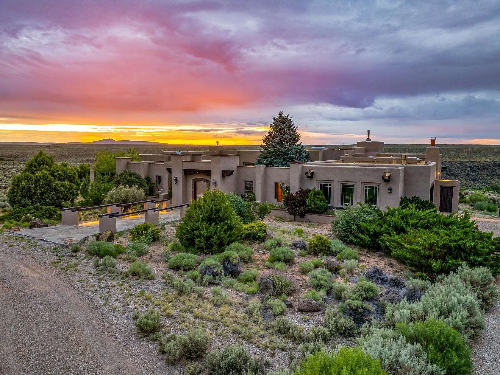 9 Acres of Residential Land with Home for Sale in Ranchos de Taos, New Mexico