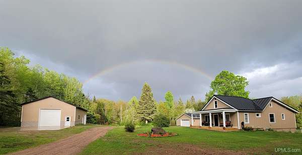 37 Acres of Recreational Land with Home for Sale in Skandia, Michigan