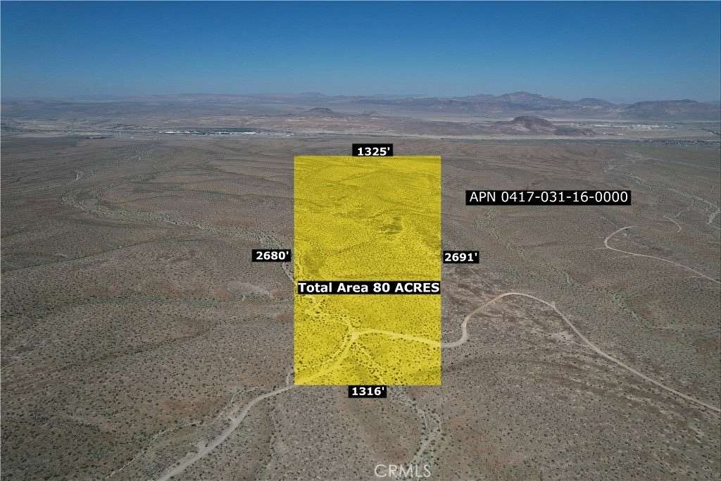 80 Acres of Land for Sale in Barstow, California