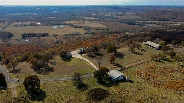 340 Acres of Land with Home for Sale in Beggs, Oklahoma