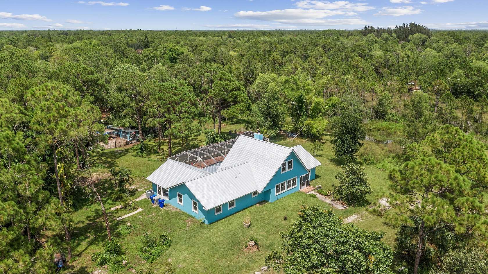 5 Acres of Residential Land with Home for Sale in Fellsmere, Florida