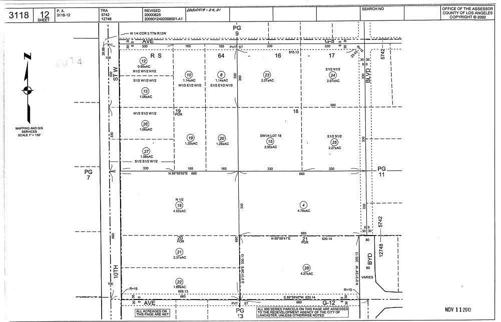 2.31 Acres of Land for Sale in Lancaster, California