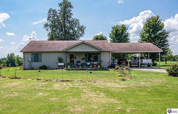 32.1 Acres of Land with Home for Sale in Hodgenville, Kentucky