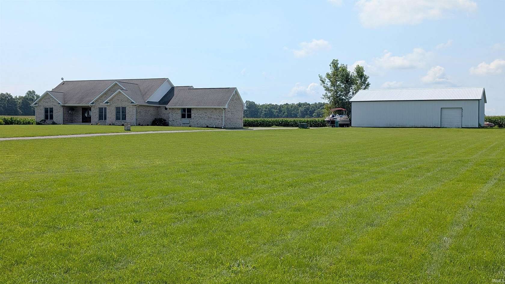 6 Acres of Residential Land with Home for Sale in Uniondale, Indiana