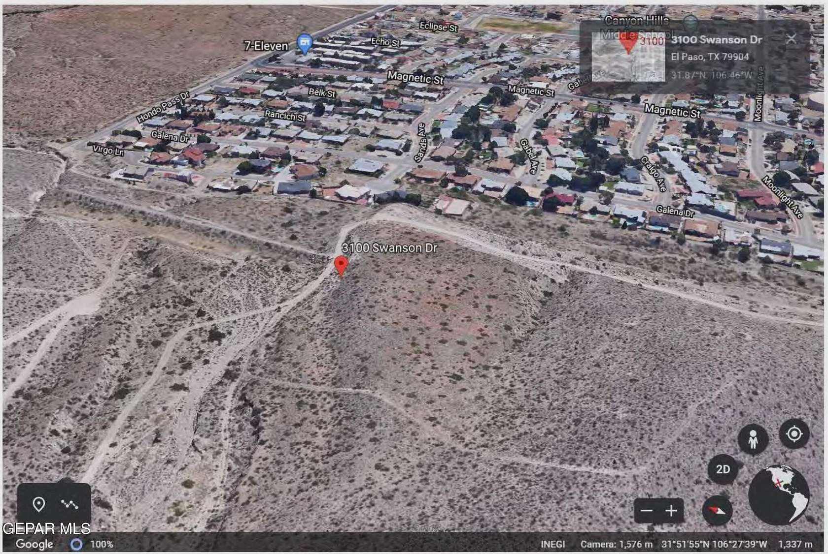 10.6 Acres of Land for Sale in El Paso, Texas