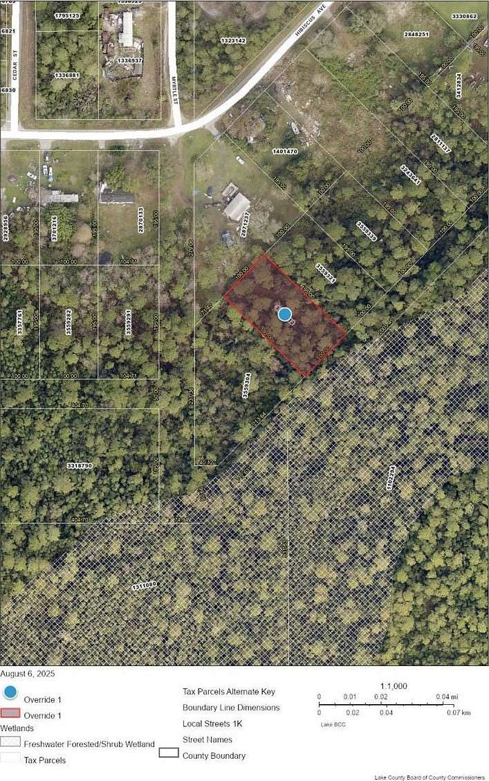 0.45 Acres of Land for Sale in Paisley, Florida