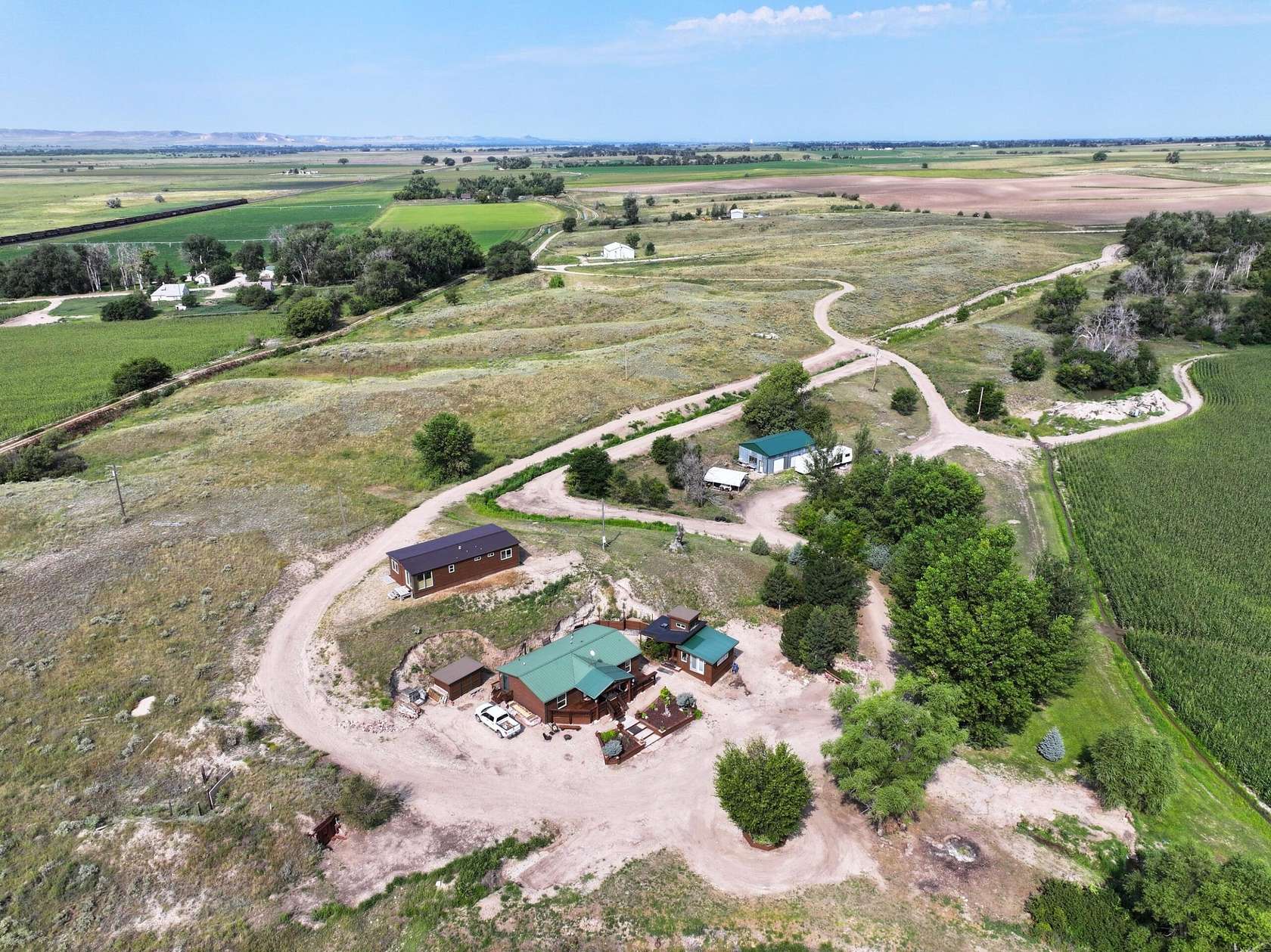 16.7 Acres of Recreational Land with Home for Sale in Bridgeport, Nebraska