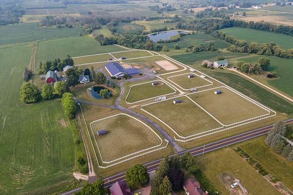 59.4 Acres of Agricultural Land with Home for Sale in Richfield, Wisconsin