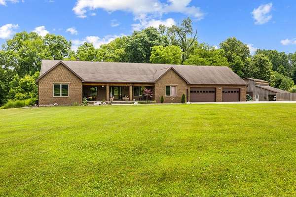 53 Acres of Land with Home for Sale in Laurel, Indiana