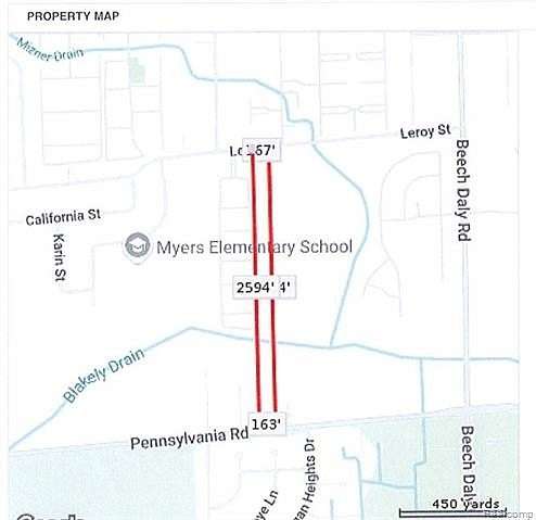 9.77 Acres of Land for Sale in Taylor, Michigan