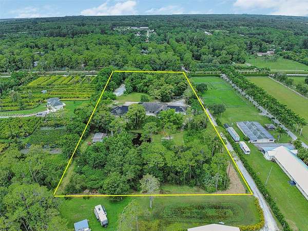 5 Acres of Land with Home for Sale in Loxahatchee Groves, Florida