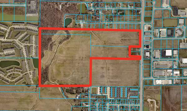 66 Acres of Agricultural Land for Sale in Evansville, Indiana