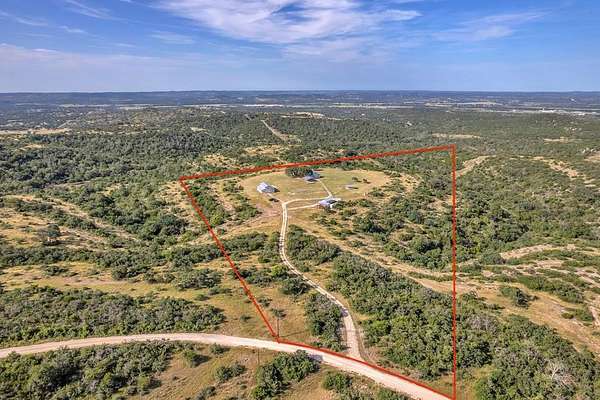 16.8 Acres of Land with Home for Sale in Center Point, Texas