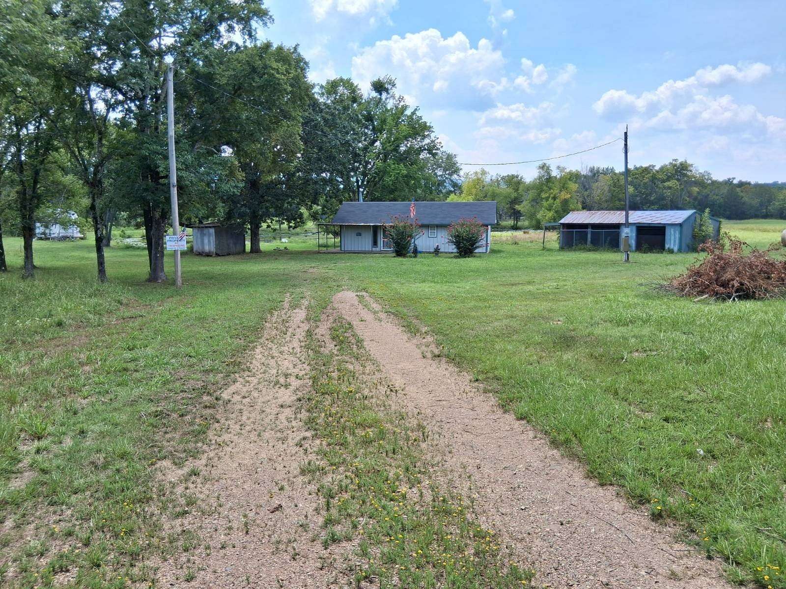 40 Acres of Recreational Land with Home for Sale in Albion, Oklahoma