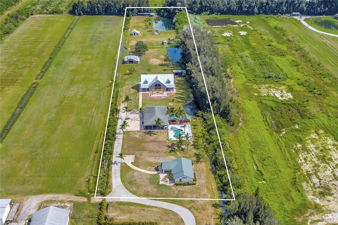 5 Acres of Residential Land with Home for Sale in Vero Beach, Florida