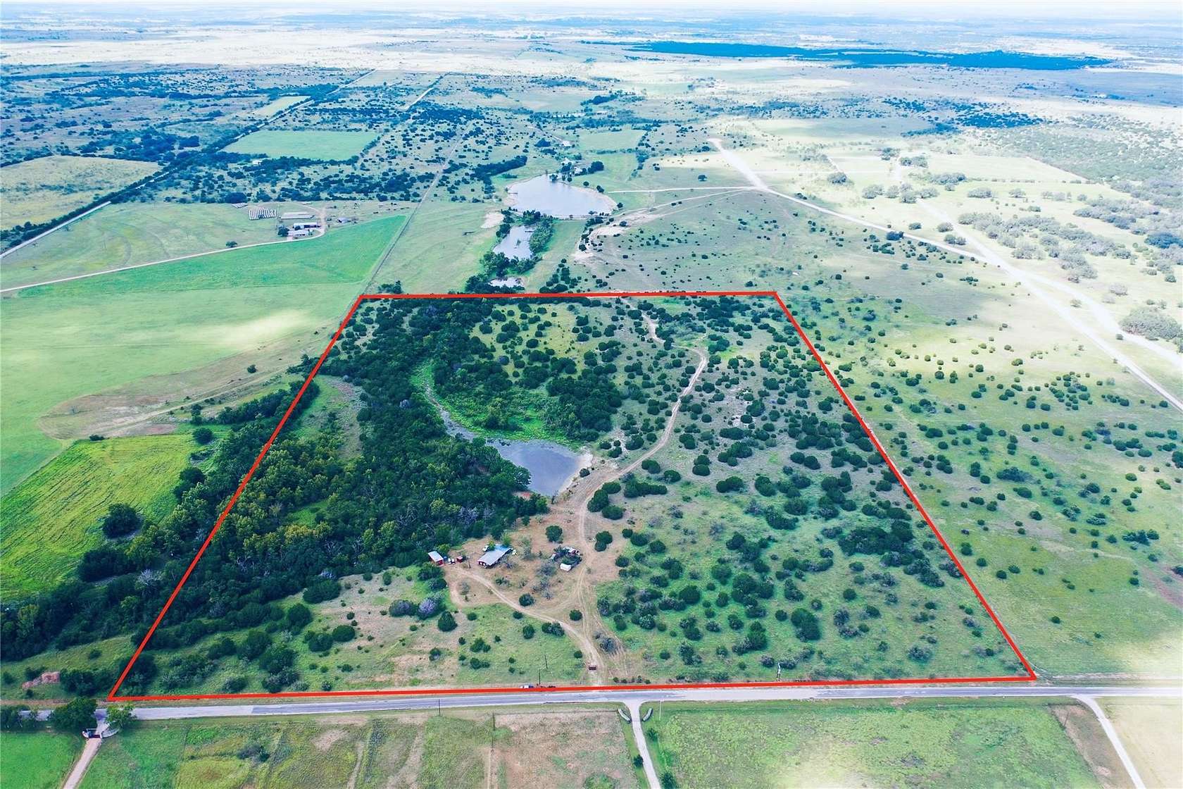 56 Acres of Land with Home for Sale in Bertram, Texas