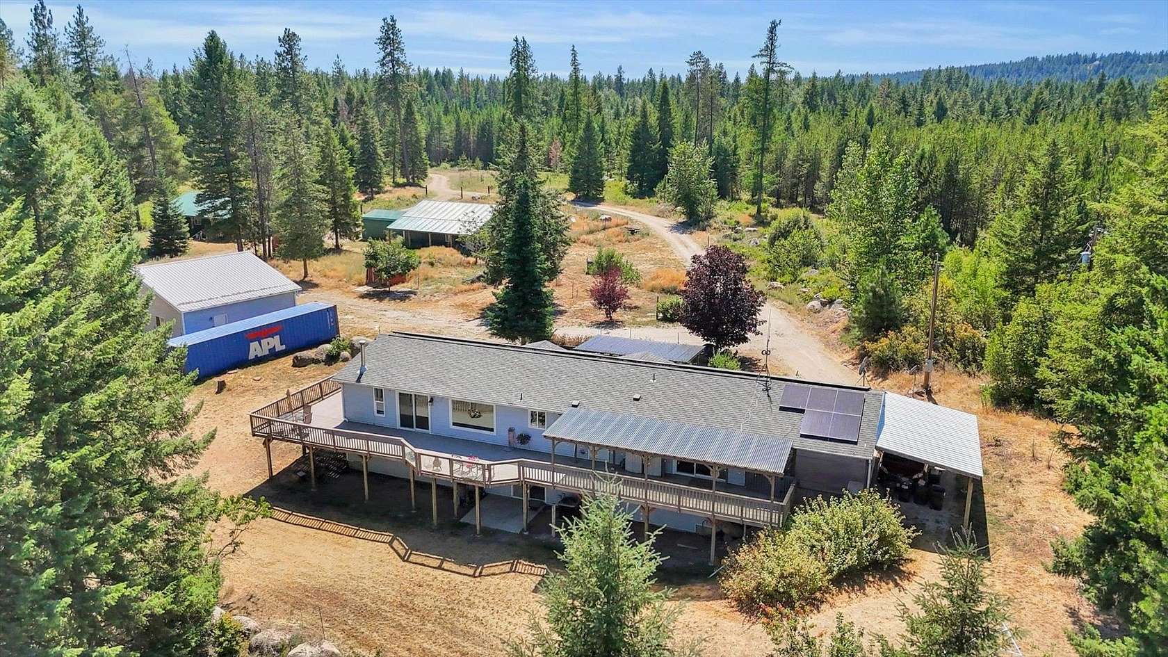 16.7 Acres of Land with Home for Sale in Deer Park, Washington