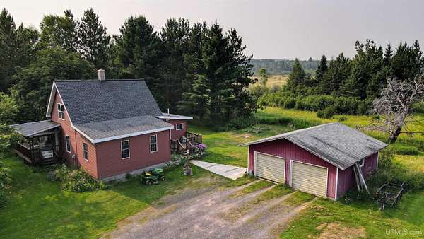 40 Acres of Recreational Land with Home for Sale in Chassell, Michigan