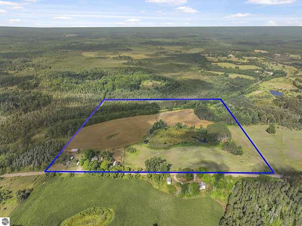 40 Acres of Land with Home for Sale in Cadillac, Michigan