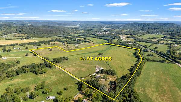 98 Acres of Agricultural Land with Home for Sale in Petersburg, Tennessee