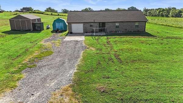 9.8 Acres of Residential Land with Home for Sale in Bokoshe, Oklahoma