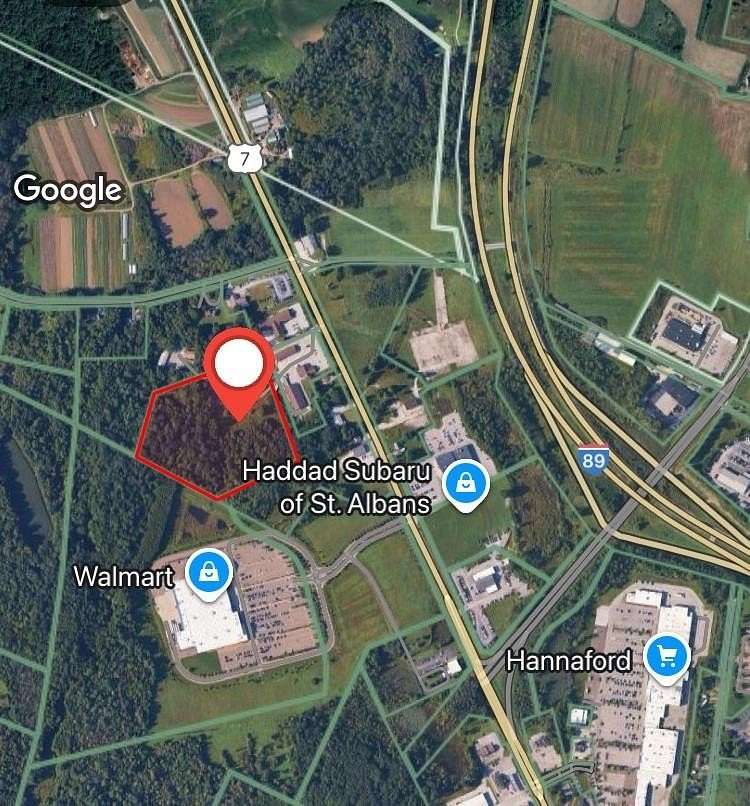 12.1 Acres of Mixed-Use Land for Sale in St. Albans Town, Vermont