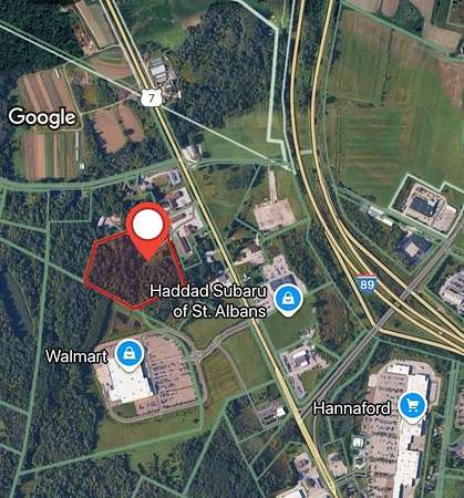 12.1 Acres of Mixed-Use Land for Sale in St. Albans Town, Vermont
