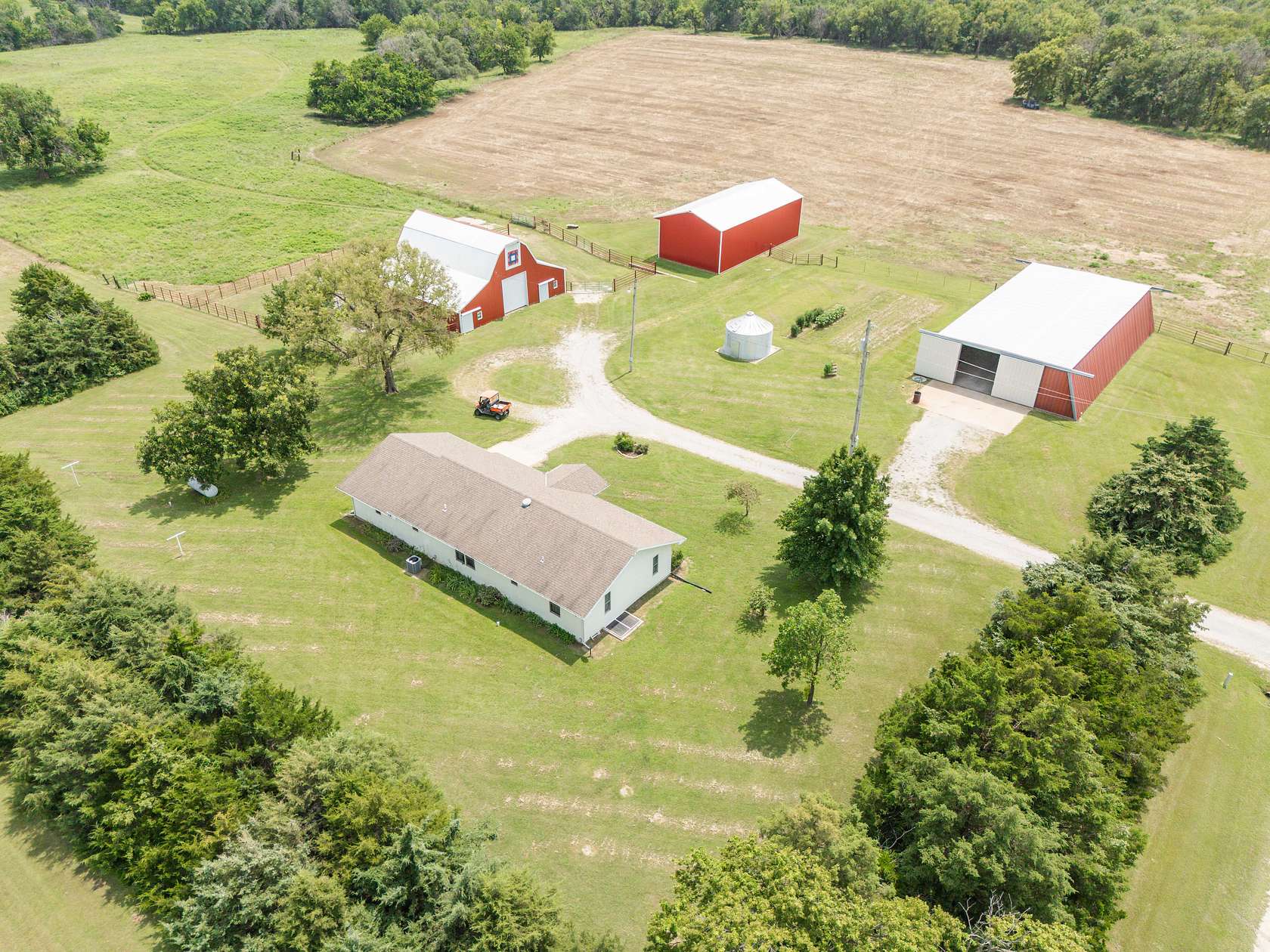 153 Acres of Land with Home for Sale in Winfield, Kansas