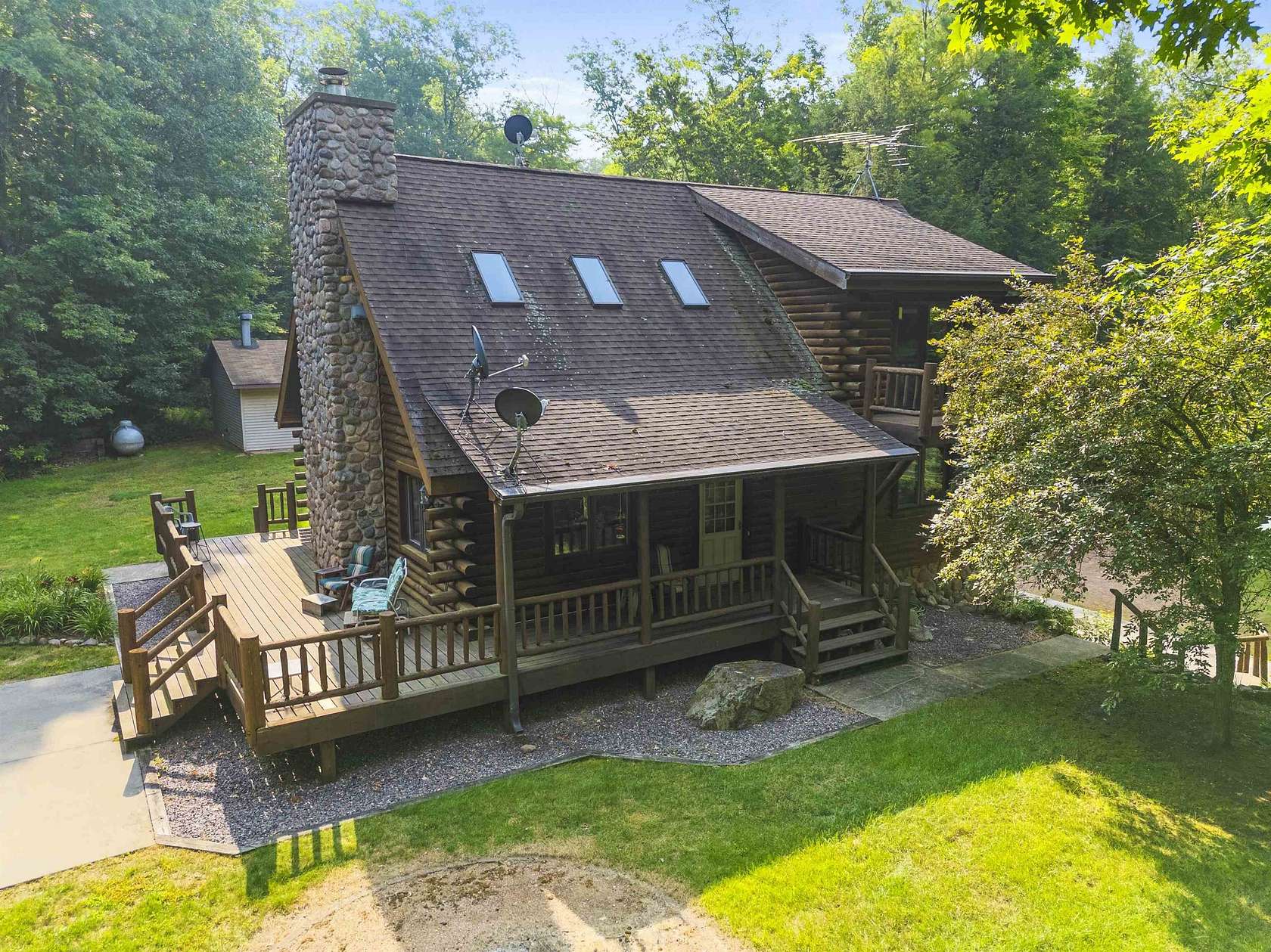 40 Acres of Recreational Land with Home for Sale in Mountain, Wisconsin