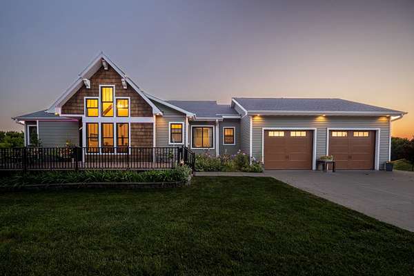 6.6 Acres of Residential Land with Home for Sale in Nevada, Iowa