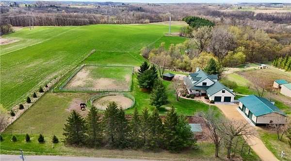16.6 Acres of Land with Home for Sale in River Falls, Wisconsin
