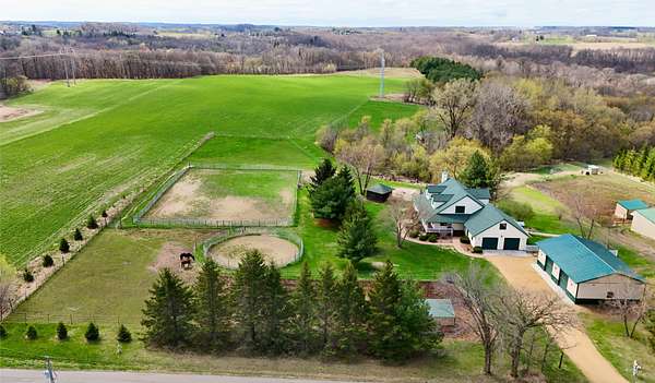 16.6 Acres of Land with Home for Sale in River Falls, Wisconsin