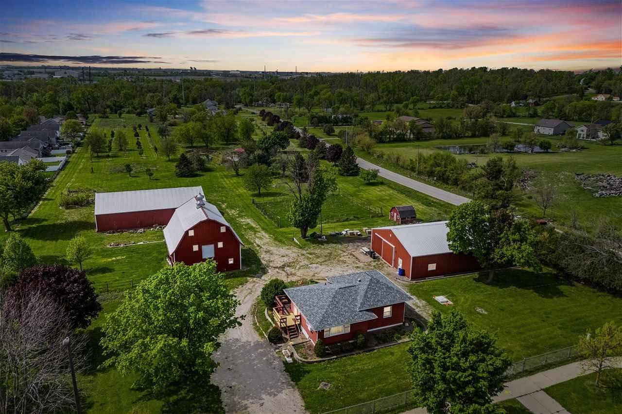 10.5 Acres of Land with Home for Sale in Cedar Rapids, Iowa