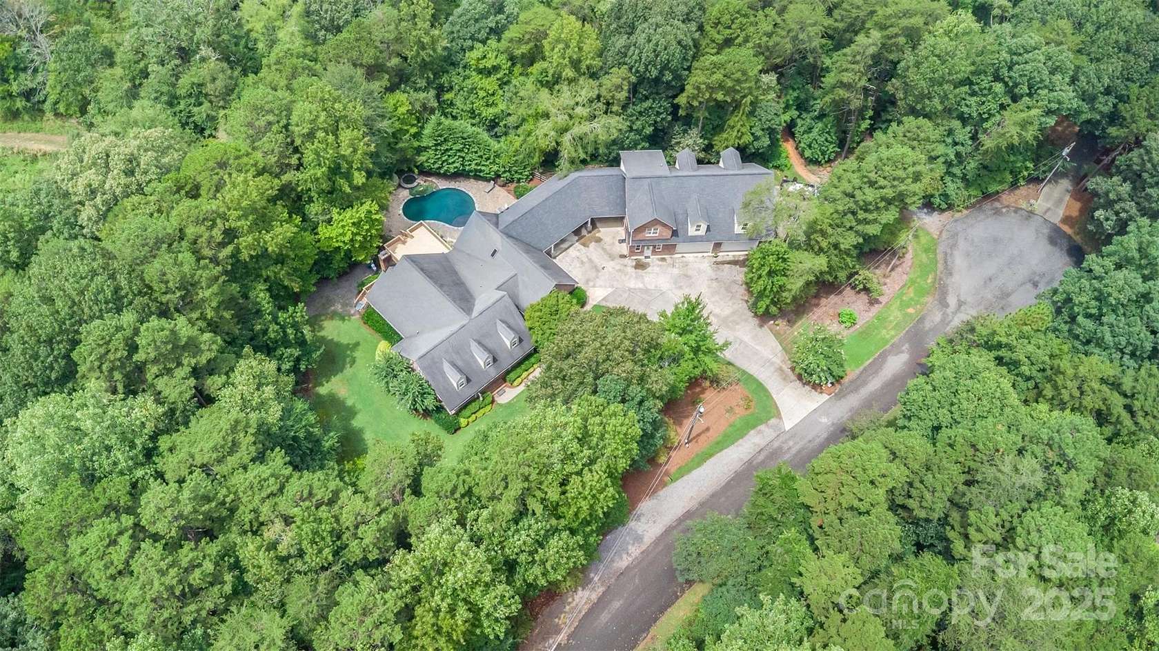 2.43 Acres of Residential Land with Home for Sale in Concord, North Carolina