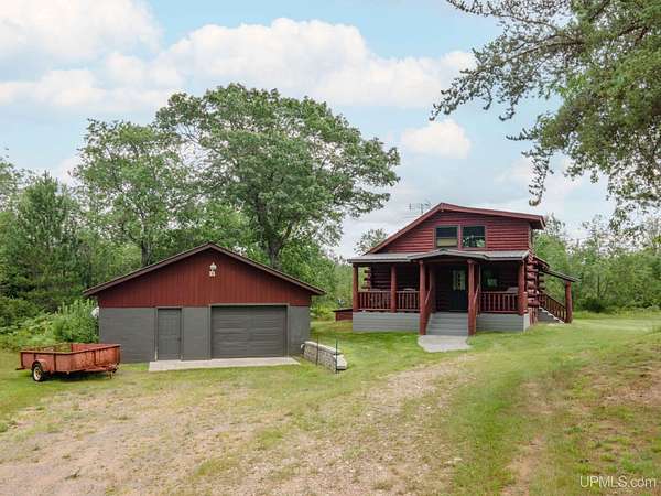 80 Acres of Recreational Land with Home for Sale in Crystal Falls, Michigan