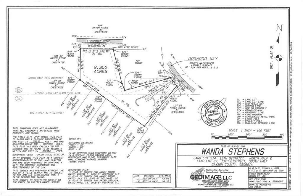 2.35 Acres of Residential Land for Sale in Dawsonville, Georgia