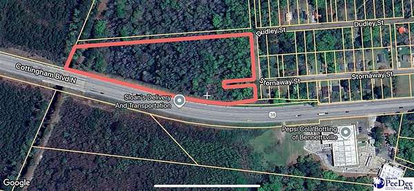 10.9 Acres of Land for Sale in Bennettsville, South Carolina