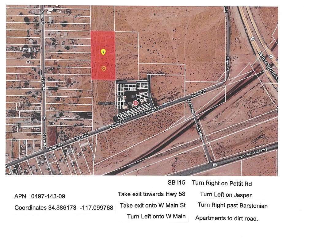 5 Acres of Residential Land for Sale in Barstow, California