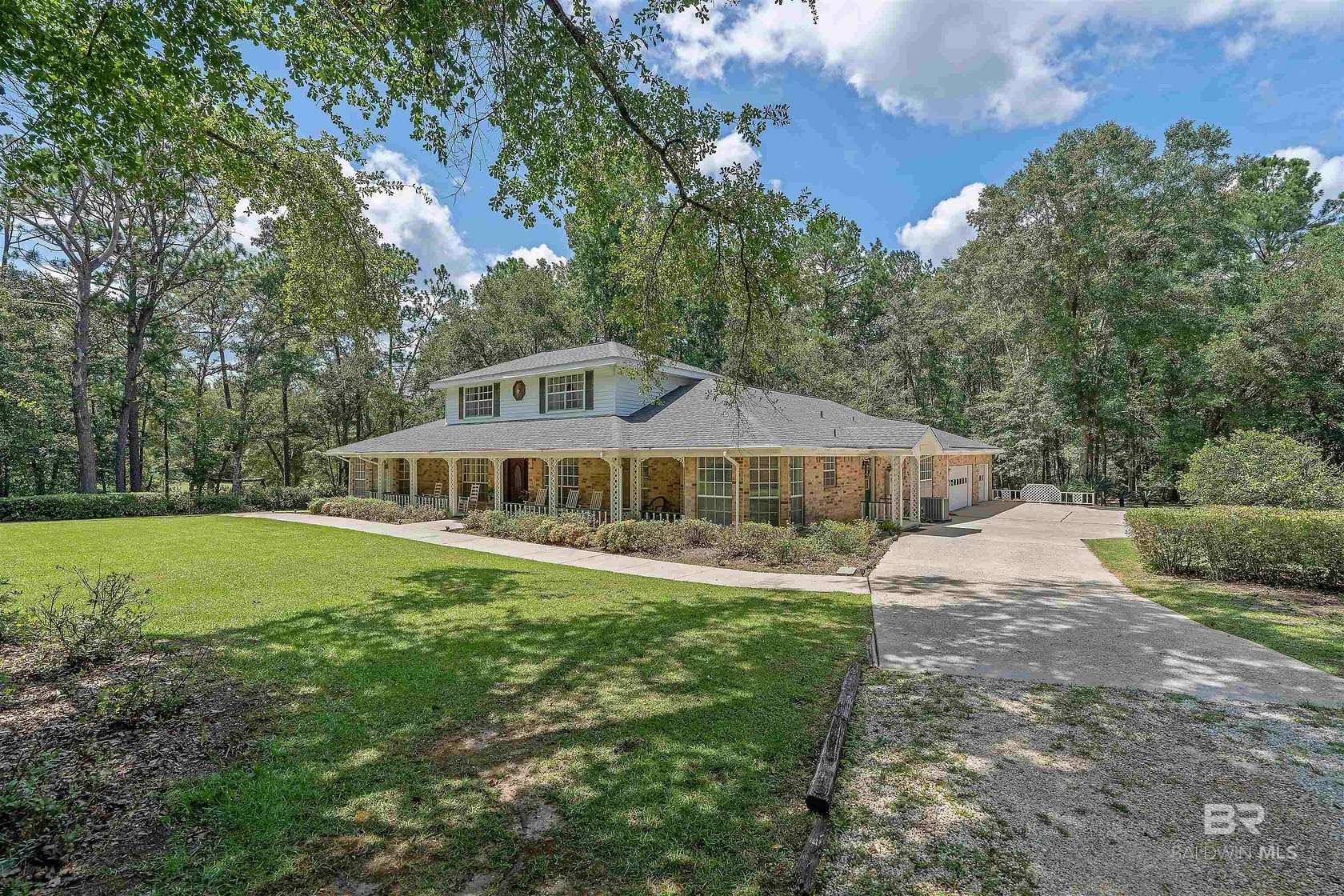 9.86 Acres of Land with Home for Sale in Bay Minette, Alabama