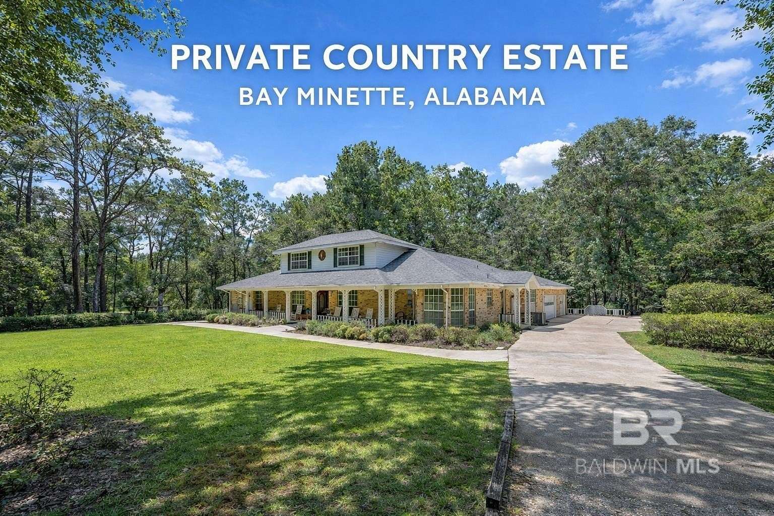 9.86 Acres of Land with Home for Sale in Bay Minette, Alabama