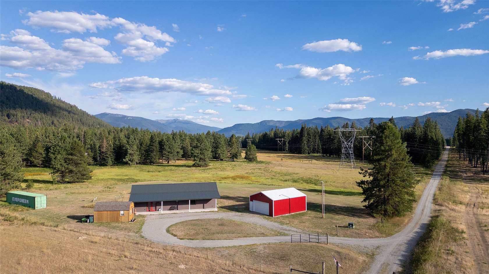 5 Acres of Residential Land with Home for Sale in Thompson Falls, Montana